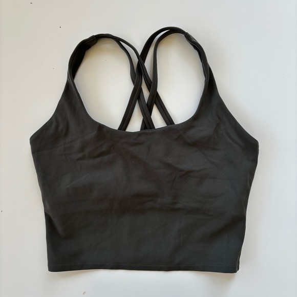 CRZ Yoga Women's Sage Green Gray YOGA Set Tank Biker Shorts LOT OF TWO Size XS - Picture 2 of 10